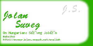 jolan suveg business card